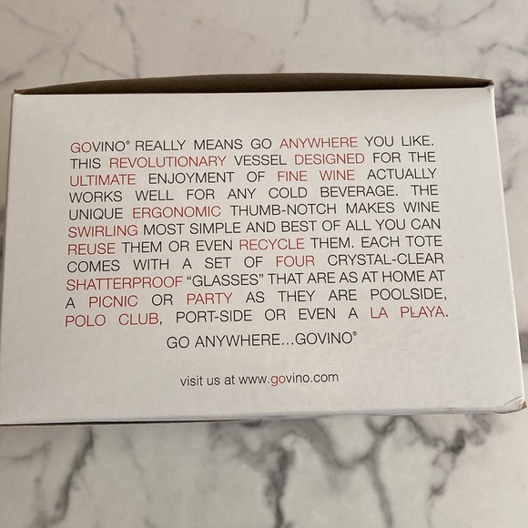 govino Go Anywhere Wine Glasses Set of 4 - Picture 6 of 6